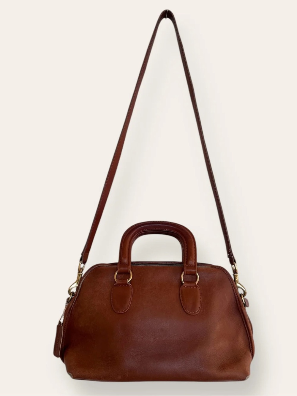 Vintage Coach 0147 Baxter Satchel Dome Bag 2 Way Handbag Crossbody Bag
